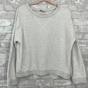 Sabo Skirt Heather Grey Boxy Sweatshirt